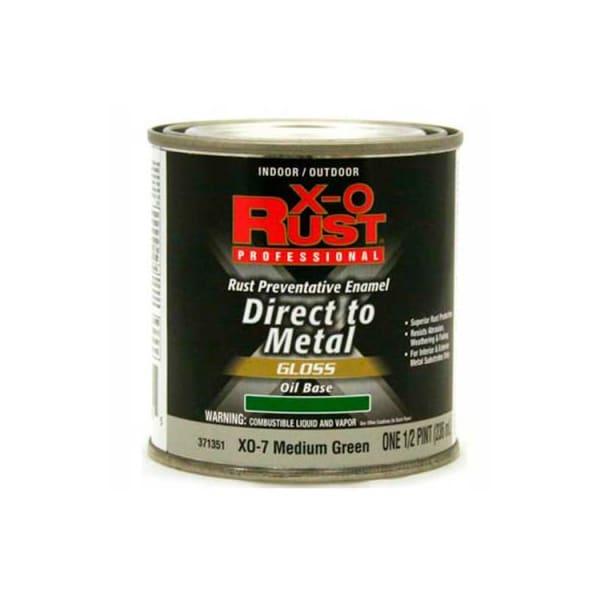 General Paint Interior/Exterior Paint, Gloss, Oil Base, Medium Green, 1/2 pt 371351 - main